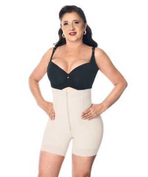 SHORT BEIGE TIRO ALTO (O-070)