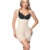 Faja moldeadora reloj de arena manga sisa - media pierna con cremallera perineal y broche central (O-013)