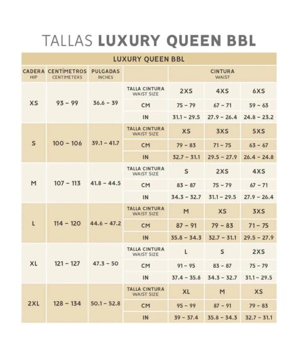 Faja para caderas anchas LuxuryQueen BBL (LuxBBL-093)